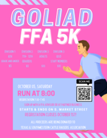 2nd Annual Goliad FFA 5K For a Cause - Goliad, TX - genericImage-websiteLogo-235799-1723911751.4625-0.bMWm5h.png