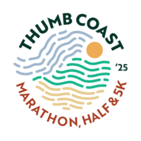 Rock CF Thumb Coast Marathon, Half Marathon, & 5K - Port Austin, MI - ThumbCoastMarathonLogo.png