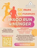 Waco Run4Hunger 5K/Fun Run - Waco, TX - genericImage-websiteLogo-258611-1755049818.6668-0.bOM-9A.jpg
