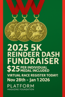 The Platform Magazine Foundation’s Reindeer Dash 5K Virtual Fundraiser 2025 - Sykesville, MD - genericImage-websiteLogo-267685-1763305943.5347-0.bPgENx.png