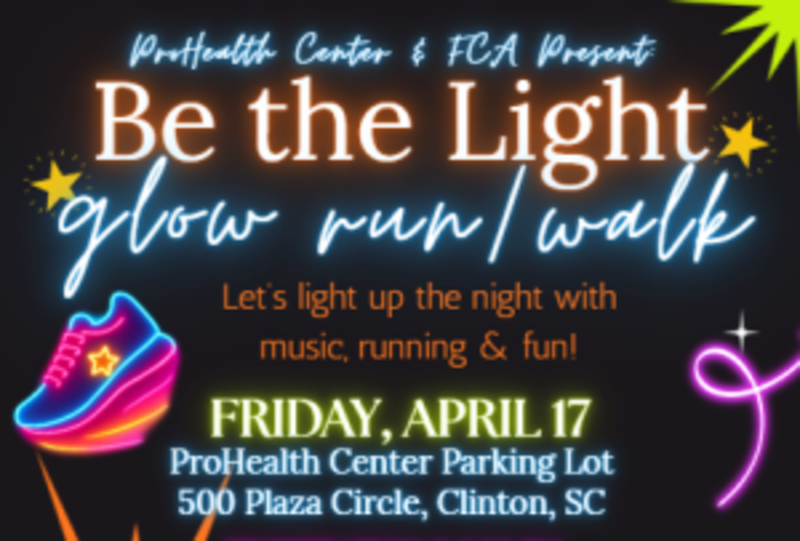 Be the Light 5K Glow Run/Walk and 1 Mile Fun Run for FCA 2026 - Clinton ...