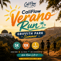 CaliFlow Verano Run - Griffith Park Summer 5K • 10K • 1 Miler - Los Angeles, CA - genericImage-websiteLogo-278706-1776831321.5479-0.bP6eTz.png