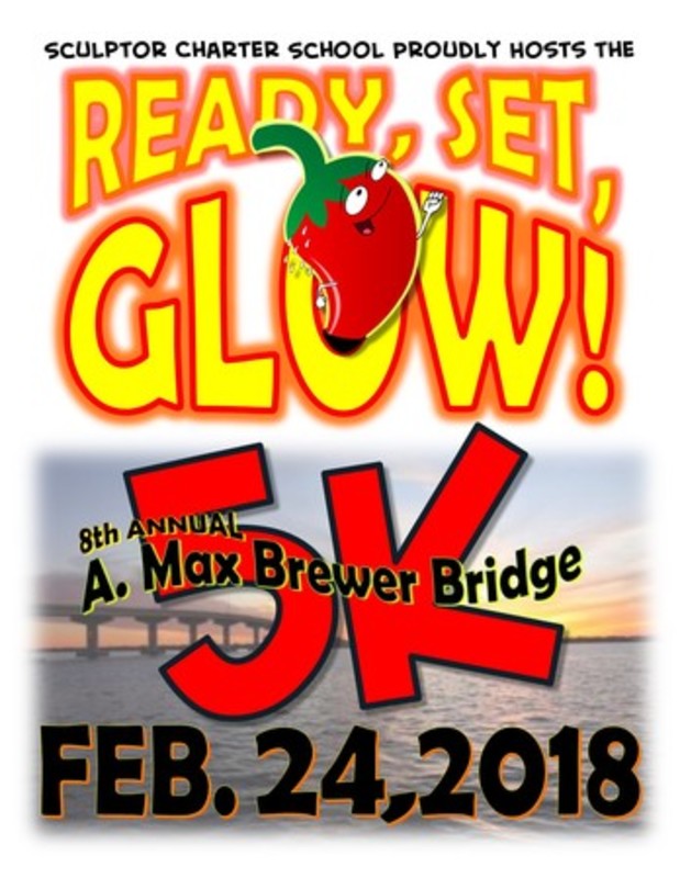 Sculptor Charter School s A Max Brewer Bridge 5K GLOW Run 