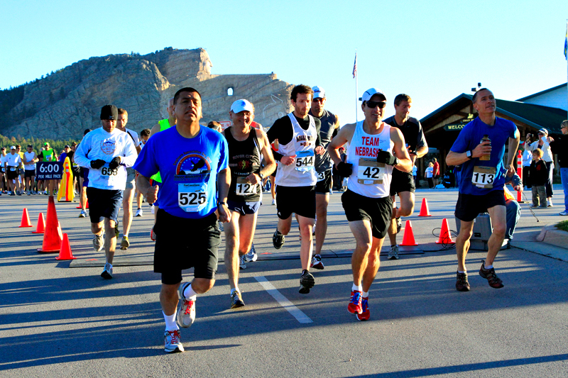 Run Crazy Horse Marathon, Half Marathon, and 5 Person Marathon Relay Custer, SD 5k Half
