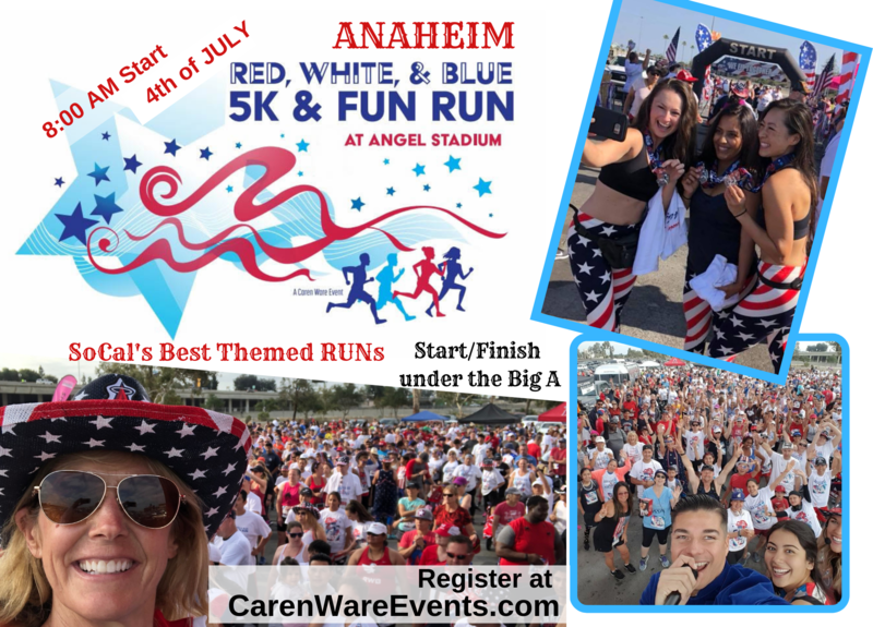 Anaheim Red White Blue 5k Fun Run Anaheim Ca 1 Mile