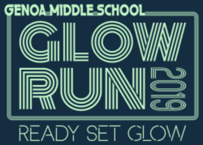 Genoa Middle School Glow Run Westerville, OH 1 mile Running