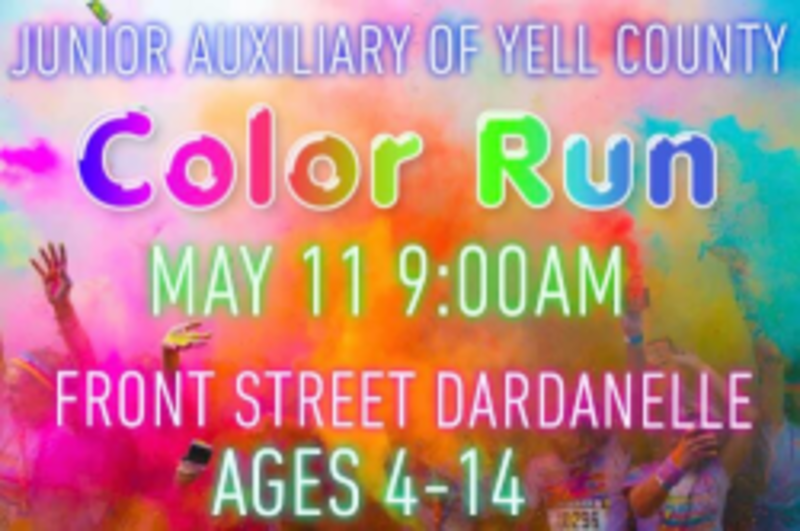 Yell Fest Kid's Color Run Dardanelle, AR 1 mile Running