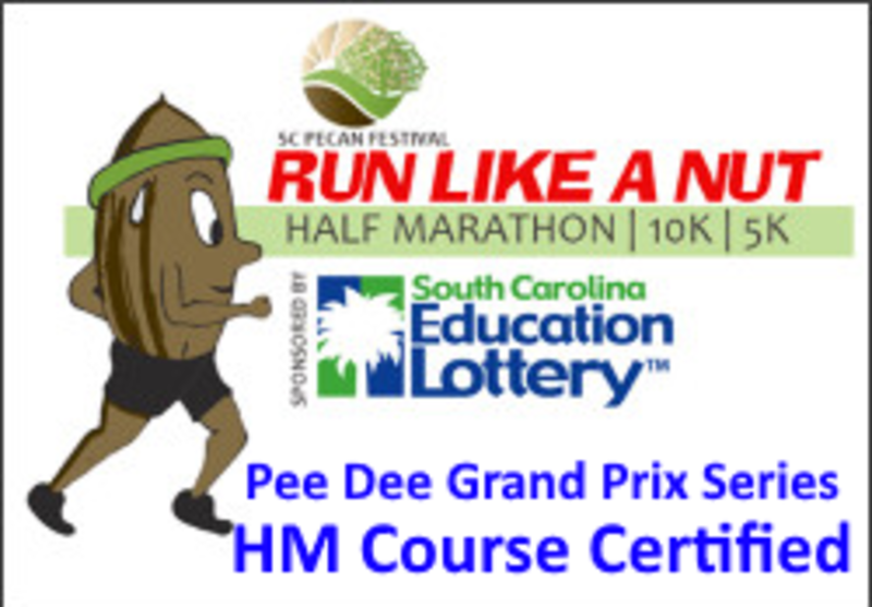 Run Like A Nut Florence, SC 10k 5k Half Marathon