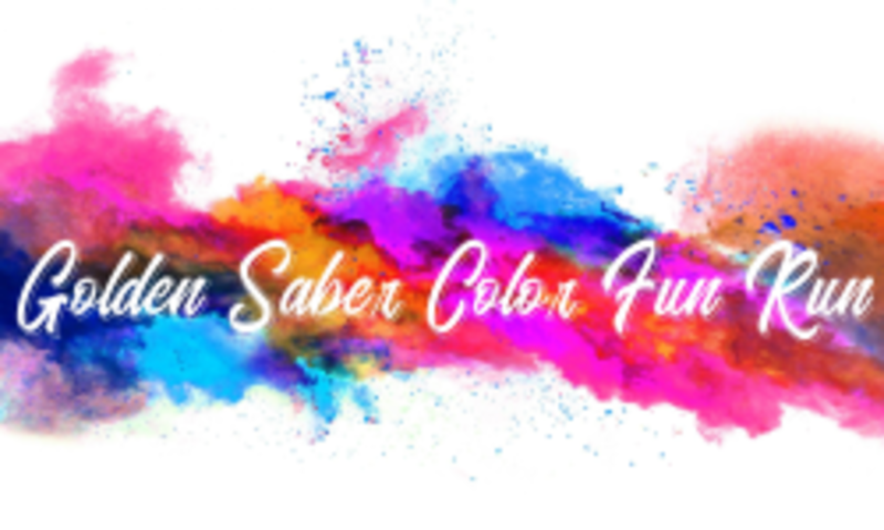 Golden Saber Color Fun Run Victoria Tx 5k Running